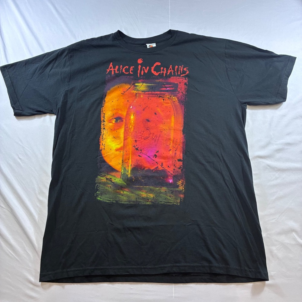 Alice In Chains Jar of Flies T-Shirt VTG Y2K Bay Island Black 2XL Mens Graphic
